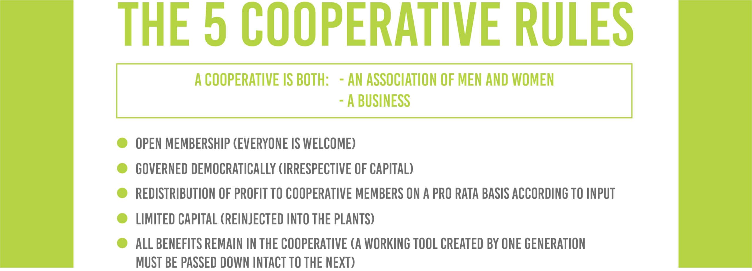 The 5 cooperative rules