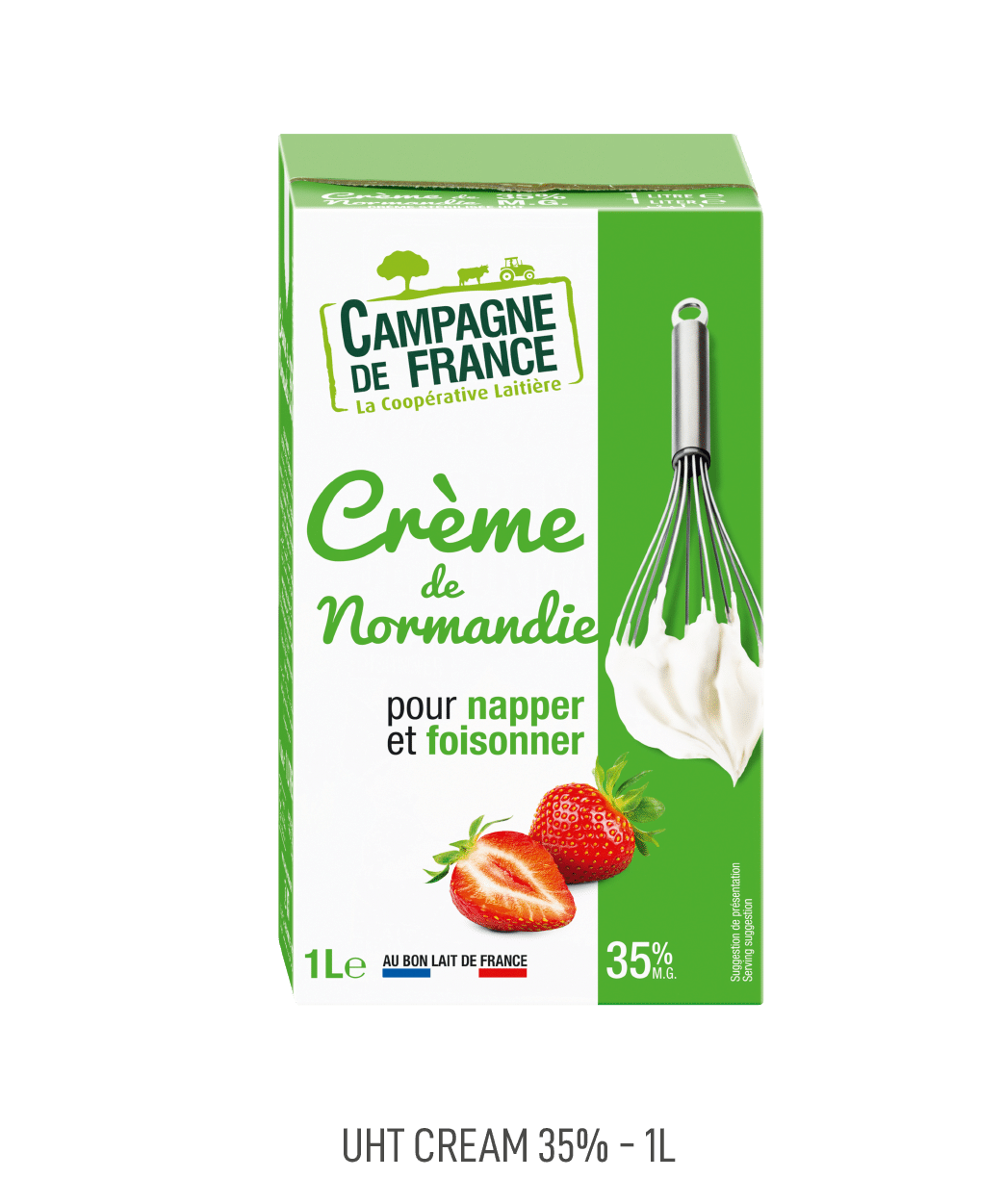 Crème UHT Campagne de France 35% 1L
