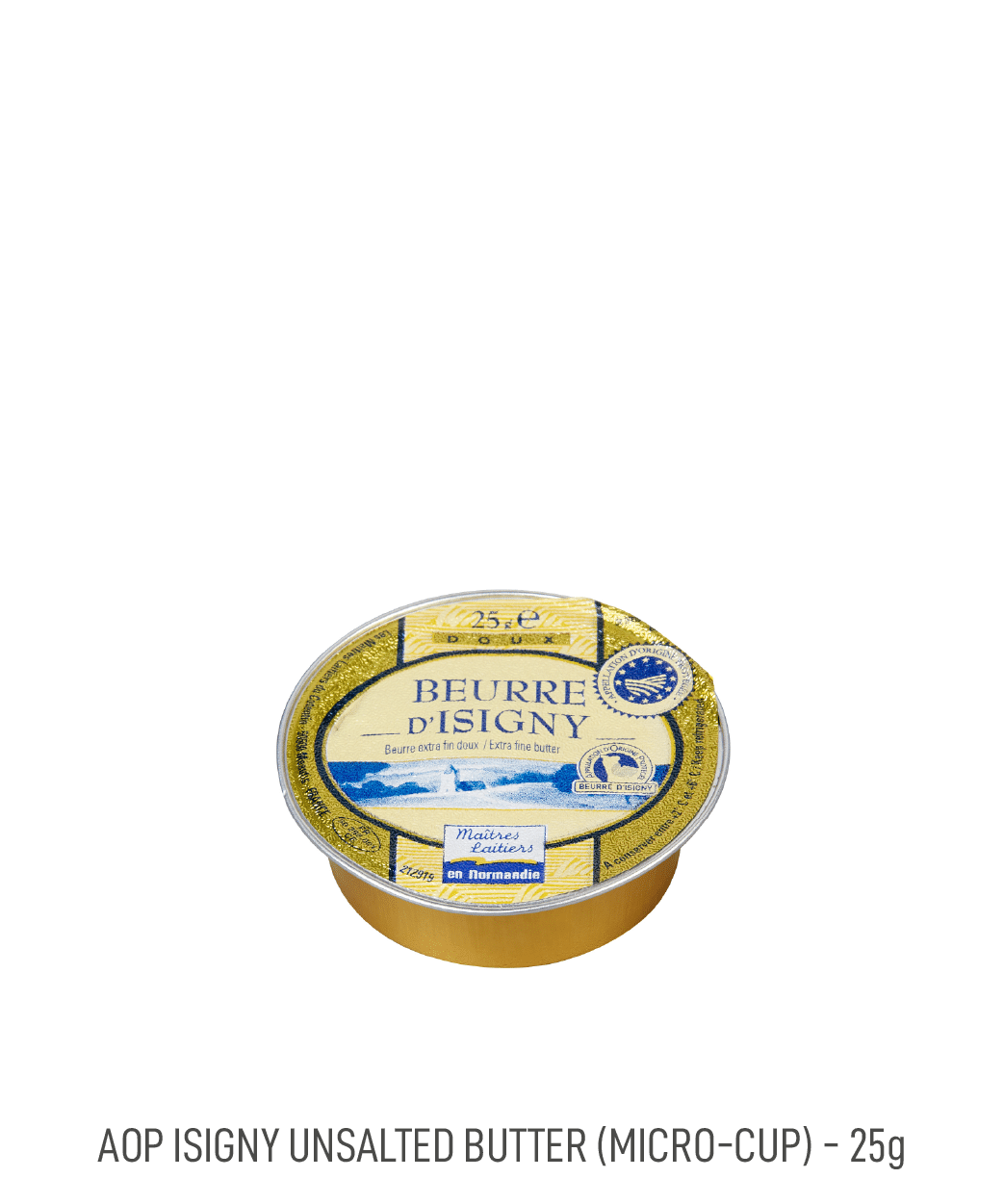 Beurre doux coupelle AOP Isigny Tribehou 25g